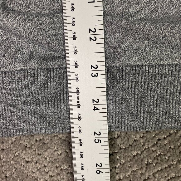 Hugo Boss Shawl Collar Cotton Sweater Jumper Men's Large Fits Short Medium Gray - Picture 10 of 12